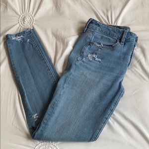 Light wash jeans